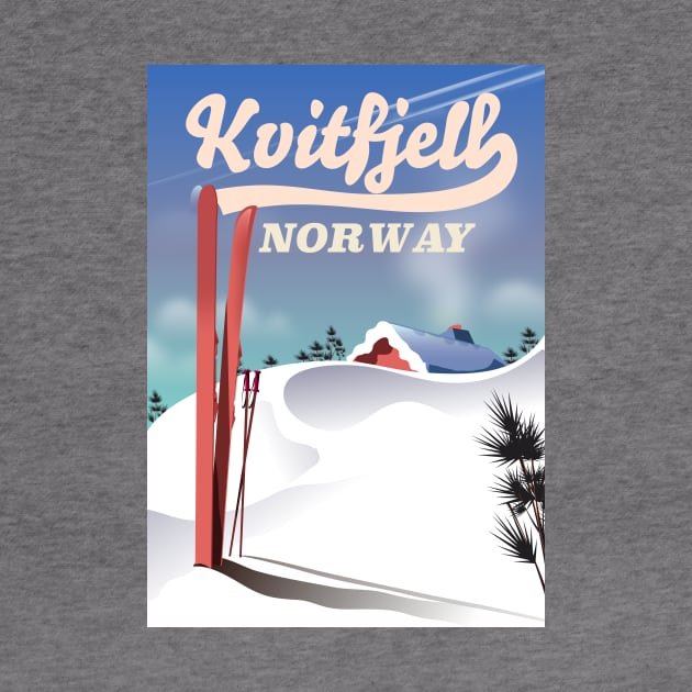 Kvitfjell norway vintage ski poster. by nickemporium1